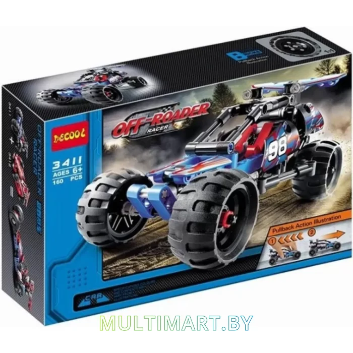 Конструктор Decool 3411 Внедорожник (160 деталей)